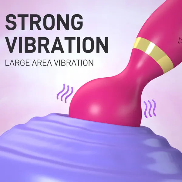 Rechargeable Double Head Wand Massager - 20 Modes & 8 Speeds