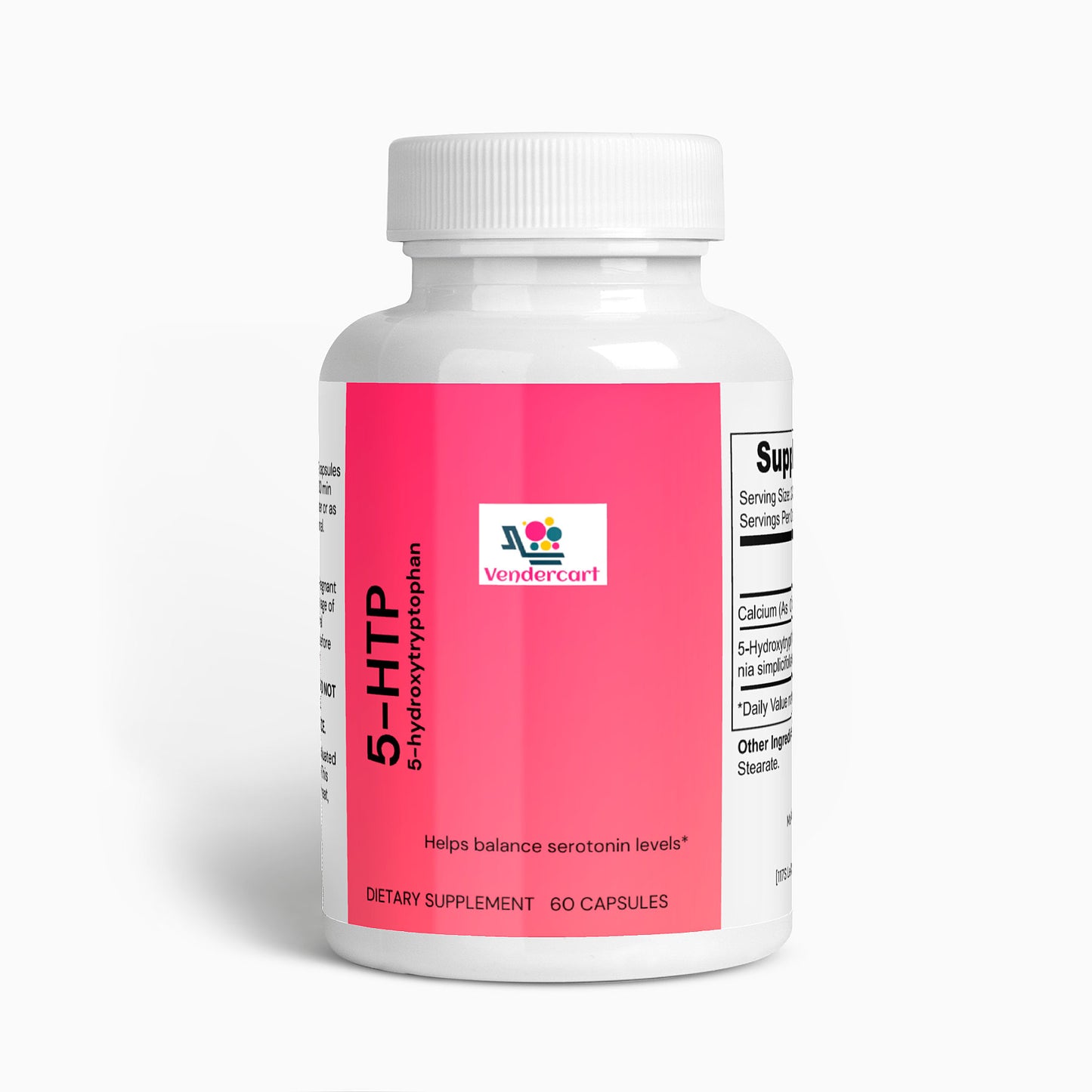 5-HTP Dietary Supplement - 60 Capsules for Mood & Sleep Support