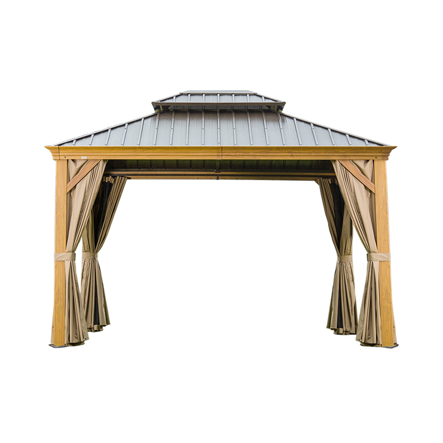 10 X 14 Hardtop Gazebo Outdoor Metal Canopy With Galvanized Steel