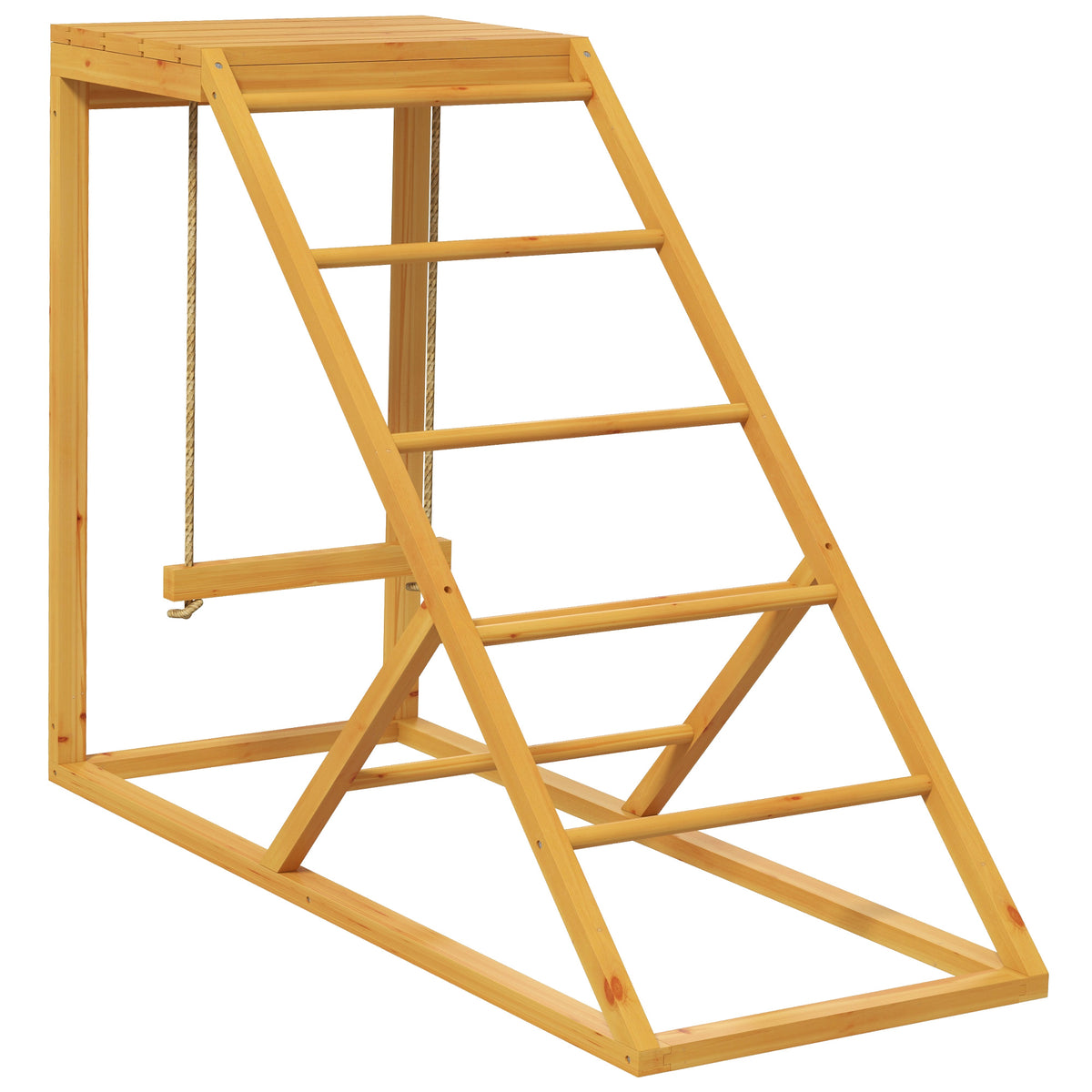 Chicken Activity Play Set with Perches & Ladder - Yellow, 1040x495x140mm