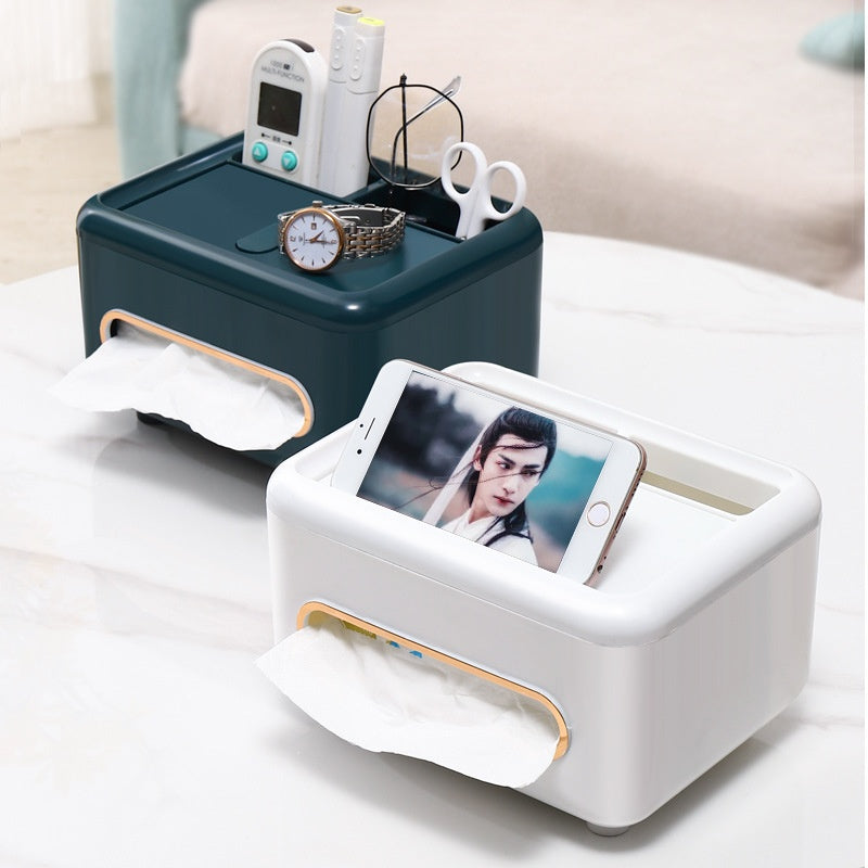 Luxury Desktop Tissue Box – Modern Home Office & Living Room Decor