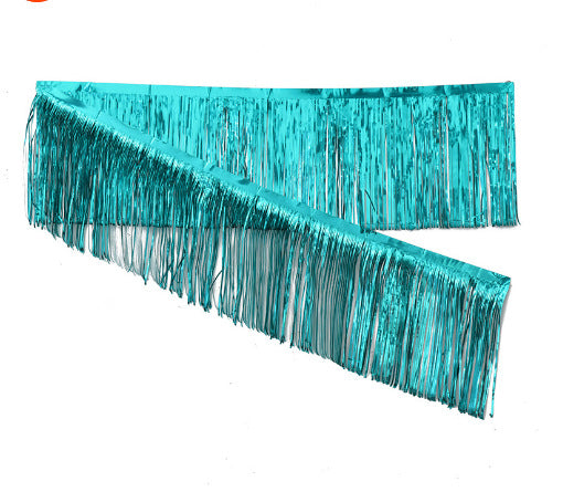Festive Tinsel Curtain Tassel Banner for Celebrations Home Decor