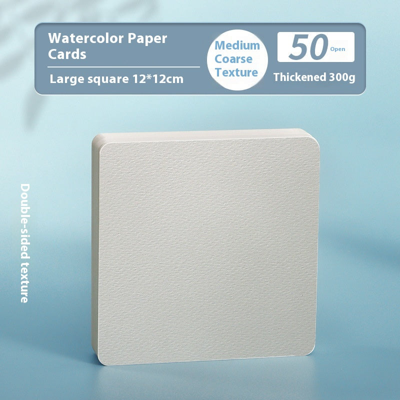 Watercolor Paper Postcard Set - 50 Sheets Various Sizes for Art & Craft