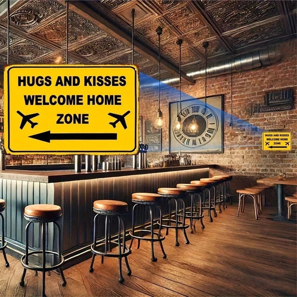 Metal Tin Sign Wall Decoration - 20 cm x 20 cm