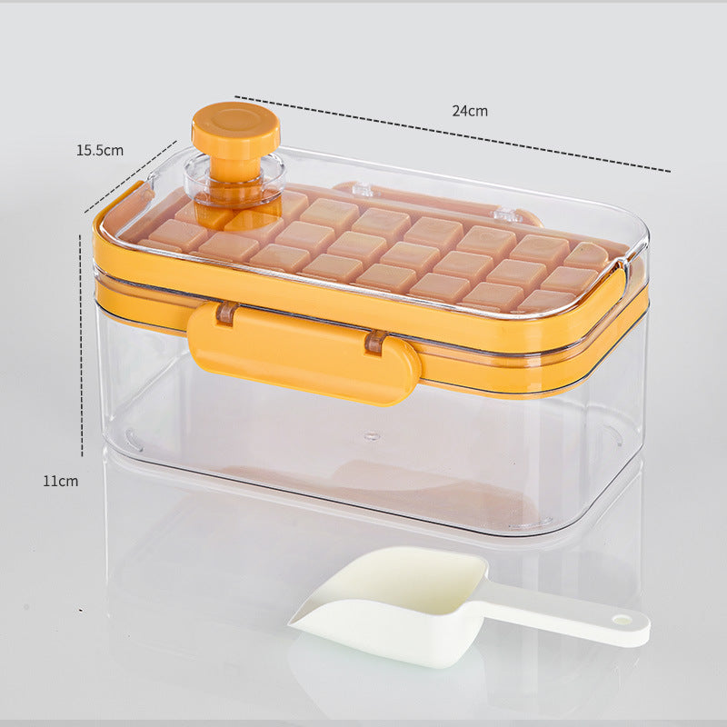 Silicone Ice Cube Mold with Single & Double Layer Options - Square Design