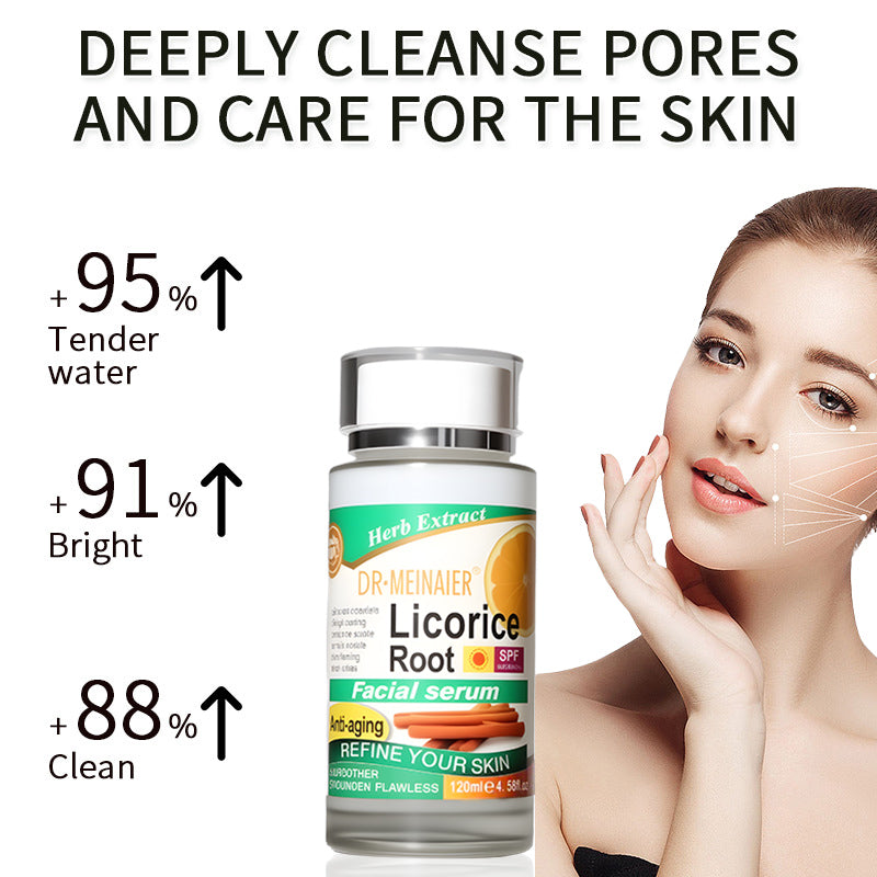 Licorice Root Facial Serum with SPF 50 - Anti-Aging & Brightening - 120ml