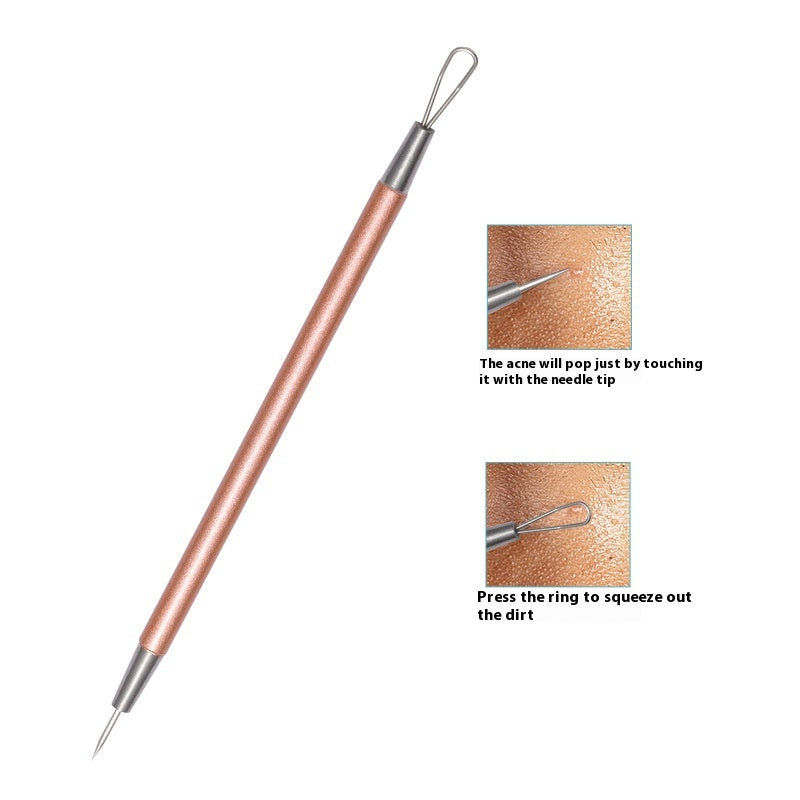 Stainless Steel Acne Remover Pimple Extractor Tool Set - Dual Purpose