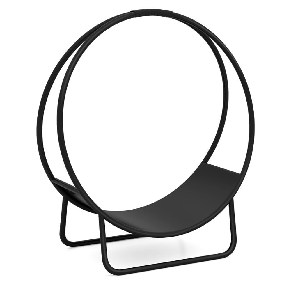Firewood Log Hoop 20 Inch Round Heavy-duty Metal Curved Rack With