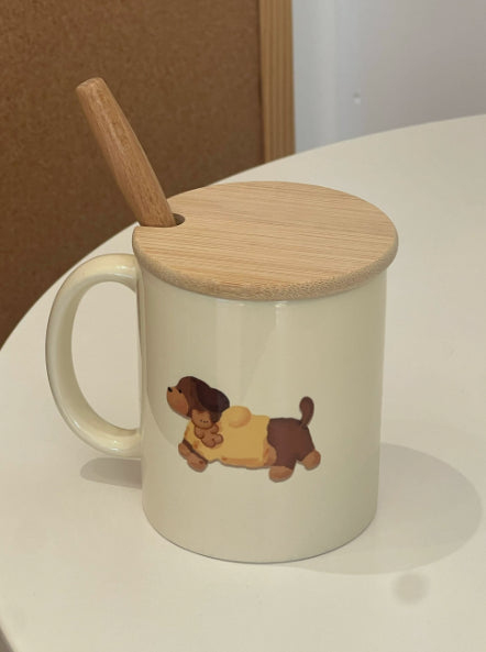 Cute Corgi Water Bottle with Insulated Mug Options - Various Colors
