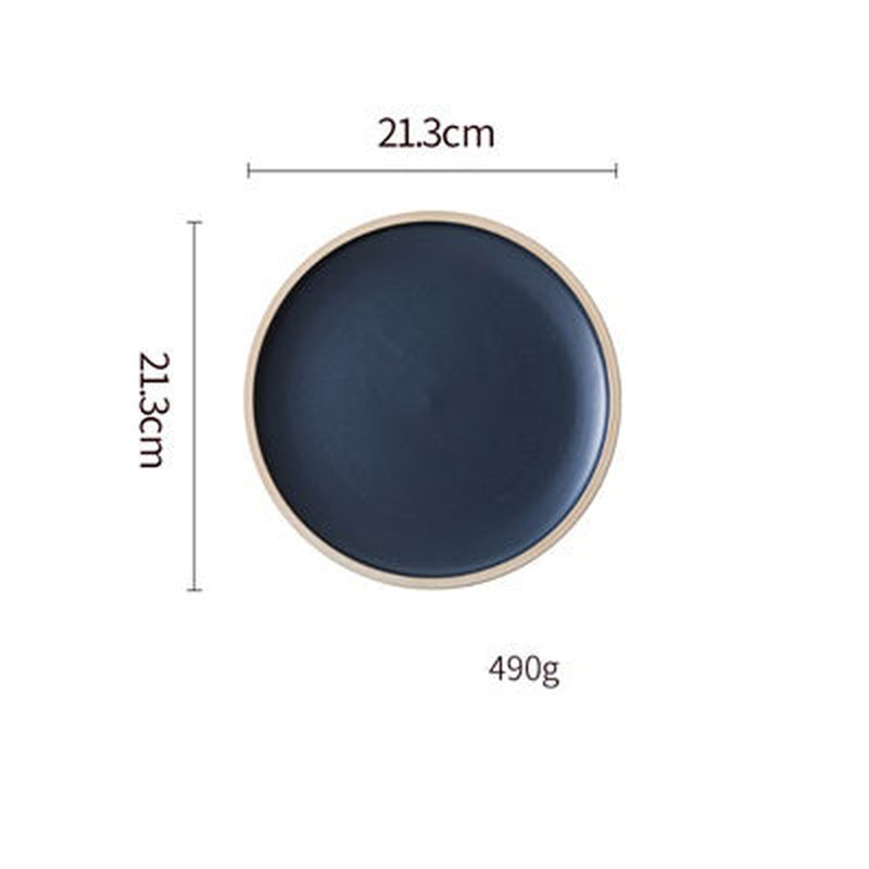 Ceramic Dinner Plate Set - Matte Finish, Microwave & Dishwasher Safe