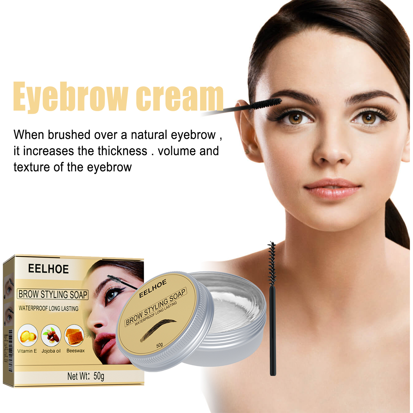 Eyebrow Gel Makeup Set 50g - Long-Lasting Brow Styling