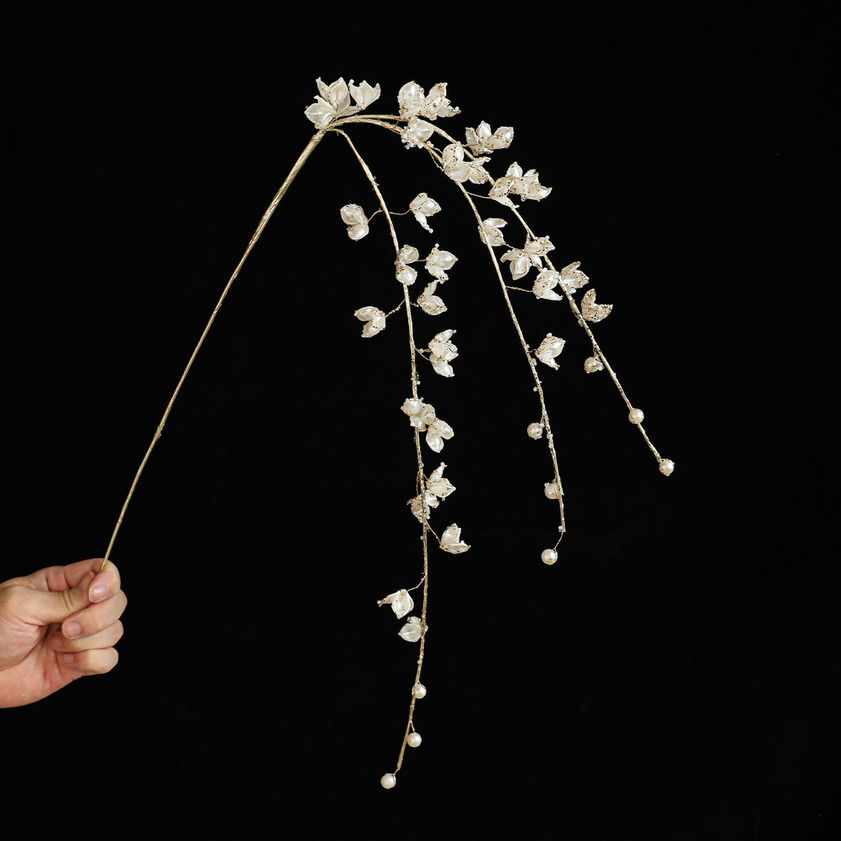 Christmas Acrylic White Crystal Twig Decoration Set for Festive Home Decor