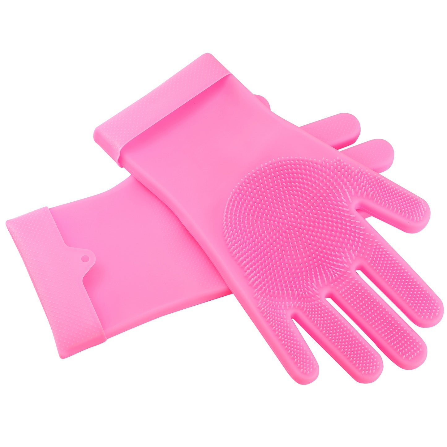 Silicone Dishwashing Gloves with Cleaning Sponge - Multi-Purpose