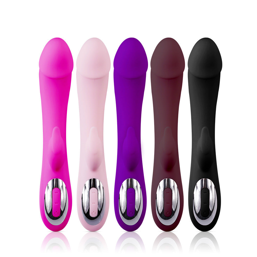 G-Spot Vibration Female Massage Device - Manual Silicone Adult Wellness
