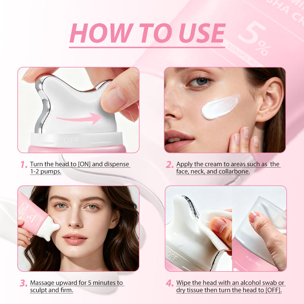 Collagen Salmon Gua Sha Face and Neck Cream - Skin Care Tool
