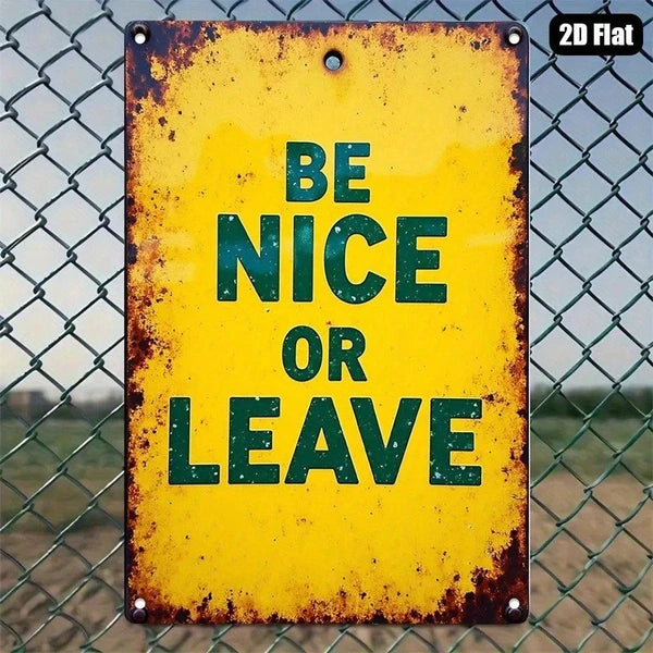 Metal Tin Wall Sign - 20 cm x 20 cm Decorative Art