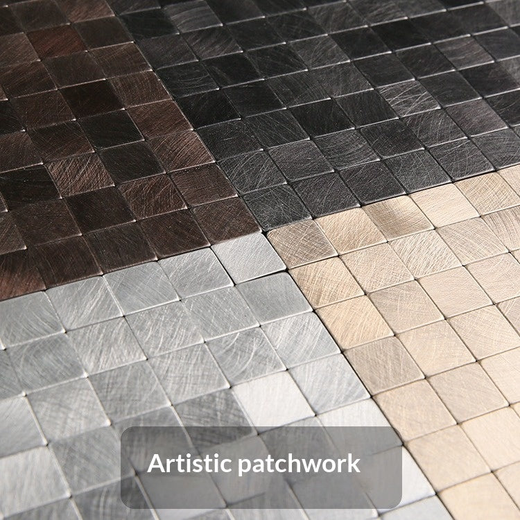 Self-Adhesive Mosaic Tile Wall Panels - Aluminum Plastic Background for Kitchen & Home Decor