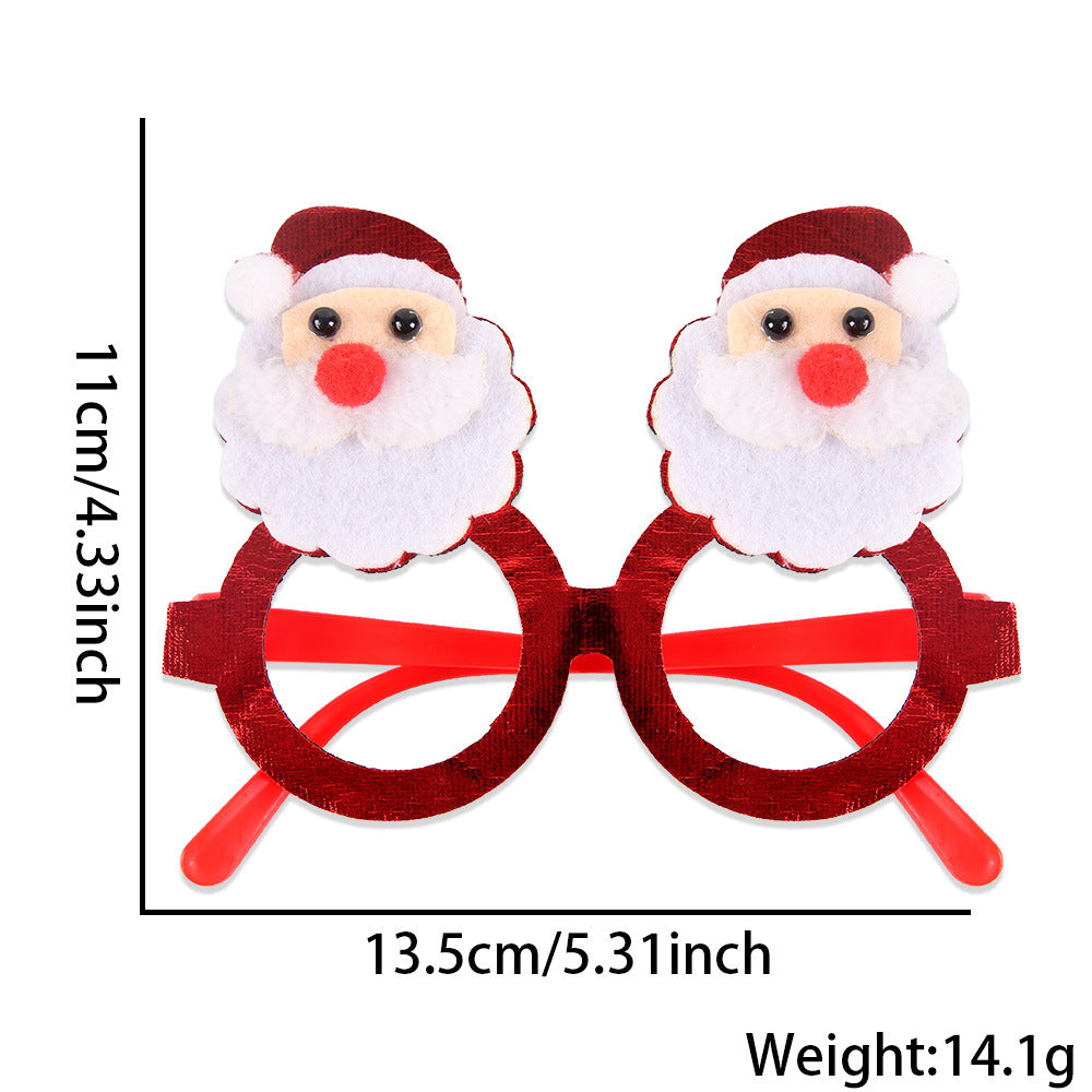 Christmas Snowflake Glasses - Festive Party Props for Holiday Celebration