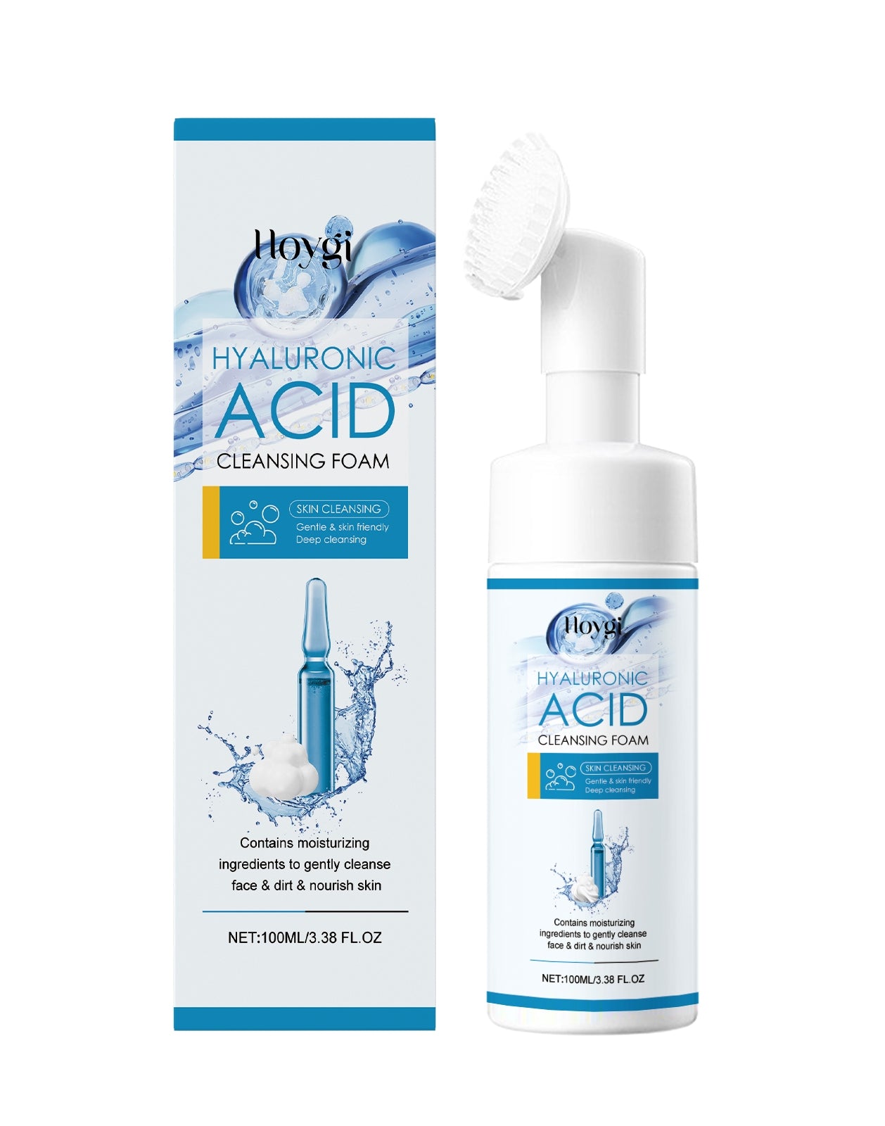 Hyaluronic Acid Facial Cleanser Foam - Anti-Wrinkle & Hydrating Skin Care
