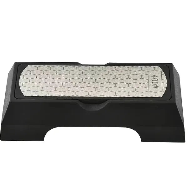 Diamond Sharpening Stone 400/1000 Grit - Non-Slip Base for Kitchen Tools
