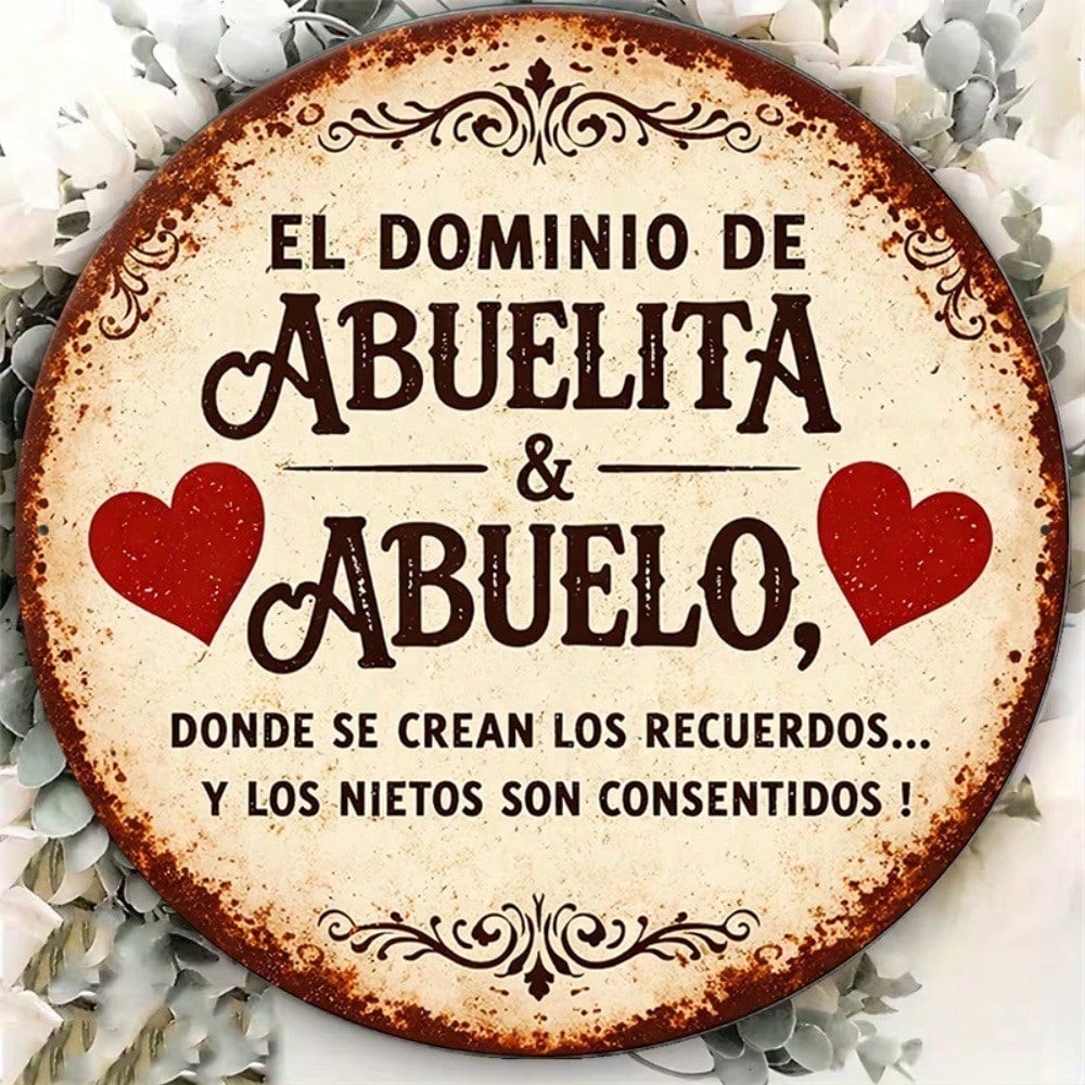 Creating Memories Round Sign - 8x8in Tin Decor