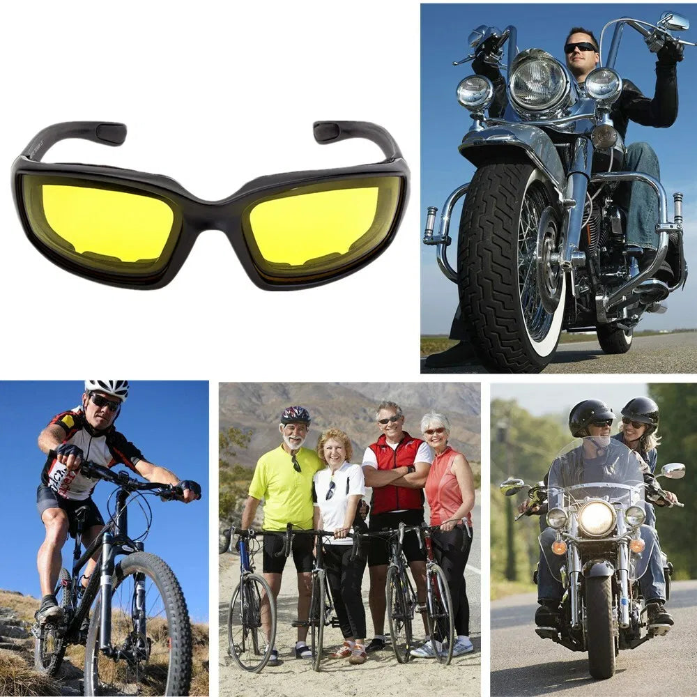 Motorcycle Riding Glasses with UV Protection & Wind Resistance