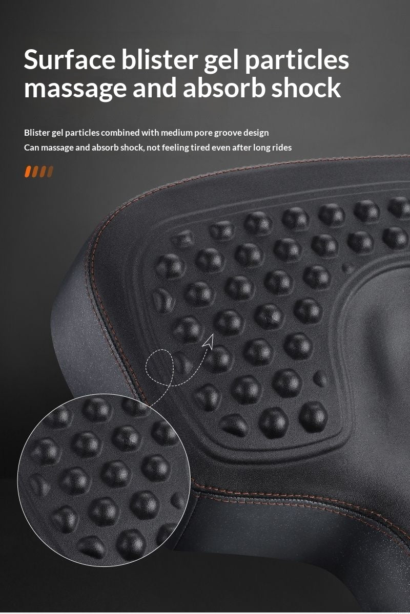 Mountain Bike Seat Pad Widened Gel Cushion - Comfortable Shock Absorption