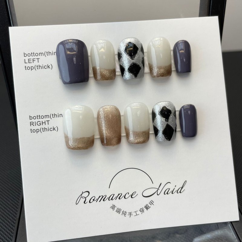 False Nails Press-On Kit with Glue & Prep Pads
