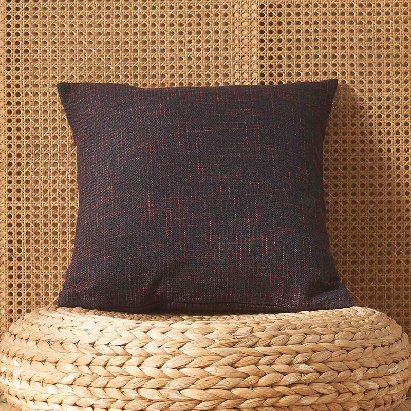 Japanese Solid Color Cotton Linen Fringe Pillow with Tassels - Home Decor