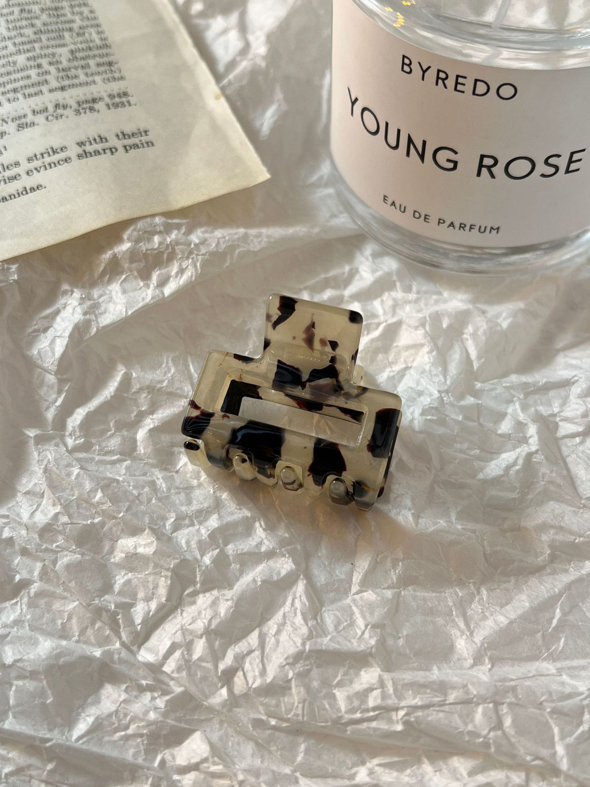Small Leopard Print Hair Clip Women Checkered Square Hairpin Fashion Accessory