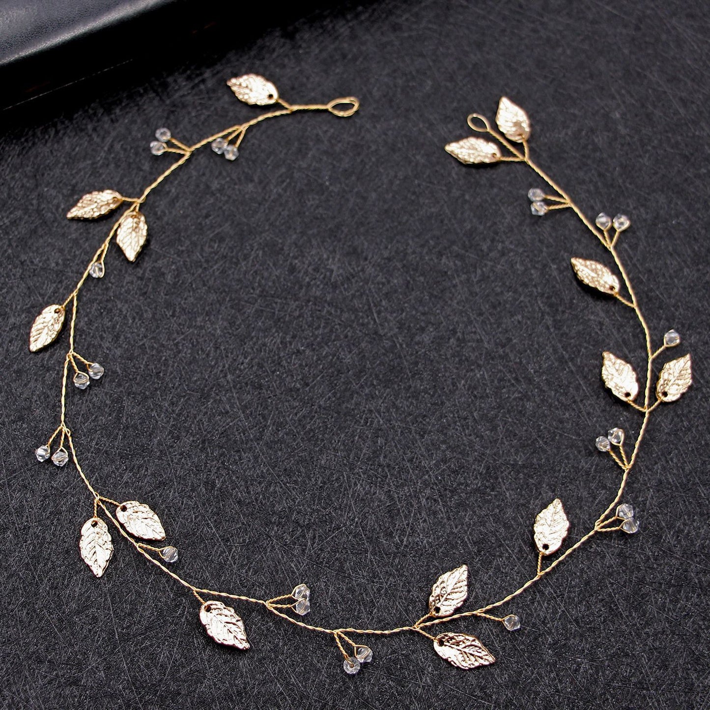Handmade Alloy Leaf Hair Comb - Elegant Hair Accessory for Women