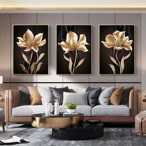 Living Room Wall Art Painting - Custom Sofa Background Crystal Porcelain Landscape