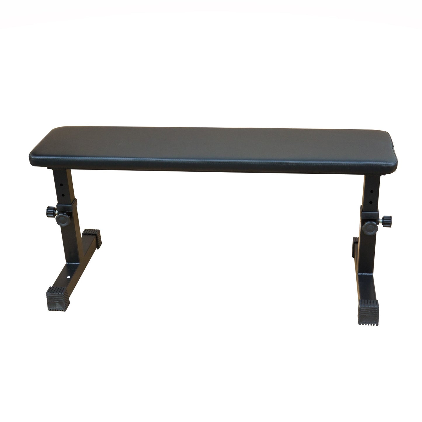 Flat Weight Bench for Home Fitness - Adjustable Black Design
