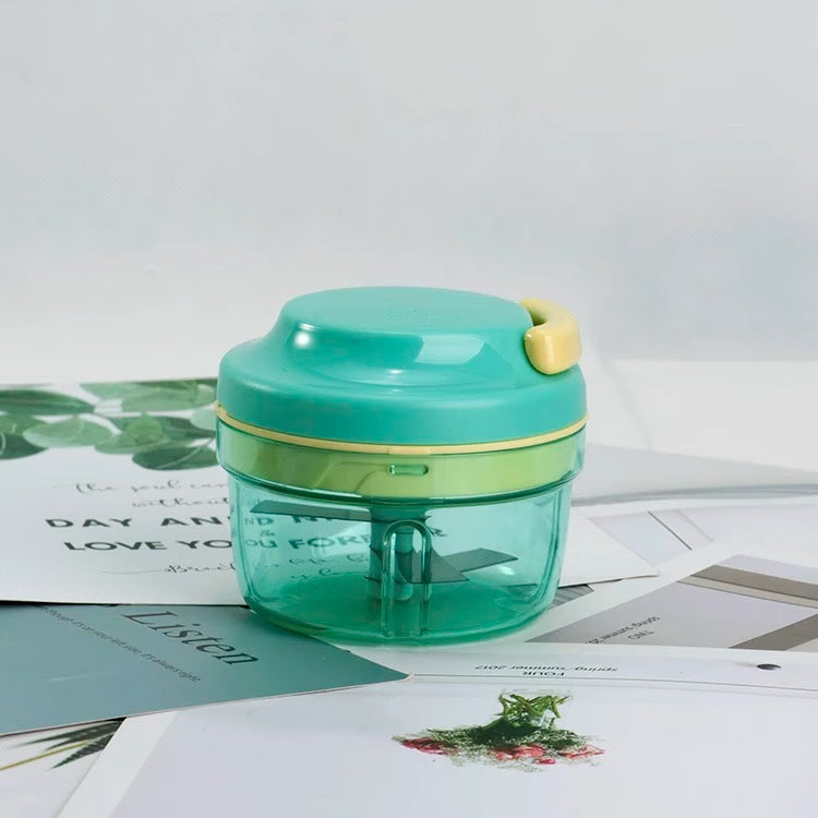 Multifunctional Garlic Grinder with Puller - Green Kitchen Tool for Food Prep