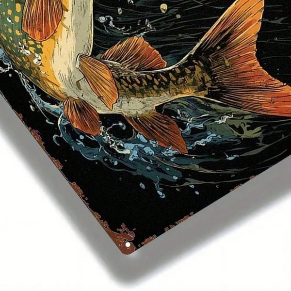 Metal Tin Wall Decoration - 20 cm x 20 cm Art Sign