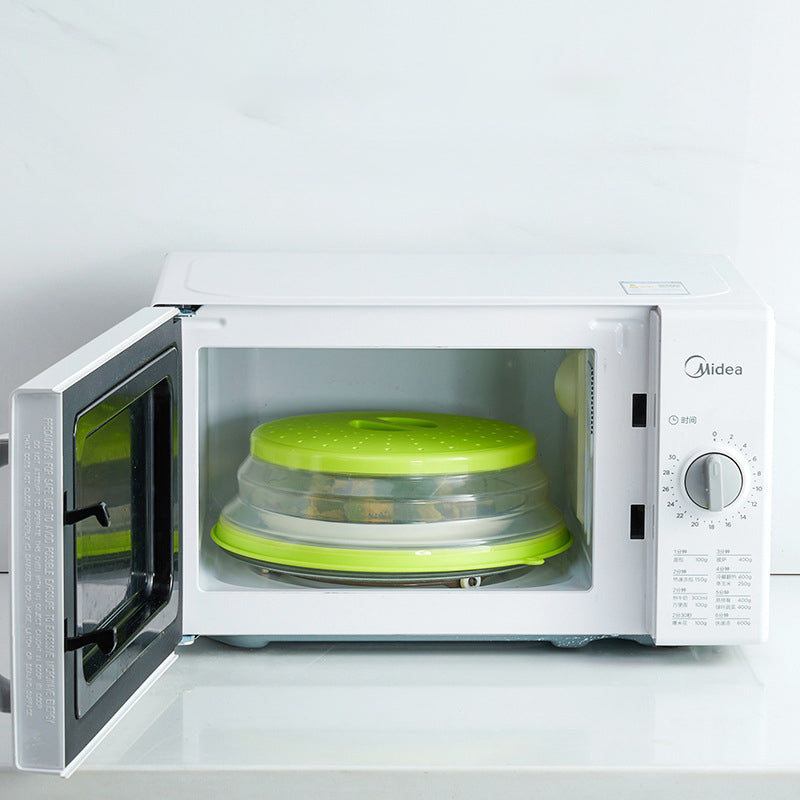 Microwave Splatter Cover Vented Food Guard with Hook Hole - Kitchen Gadget
