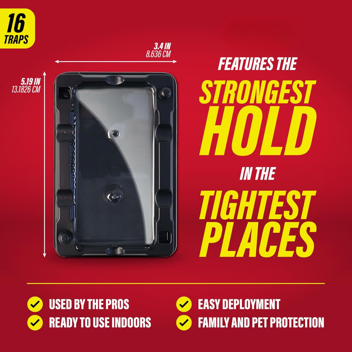 Heavy Duty Mouse & Insect Glue Traps - Pesticide Free Sticky Traps