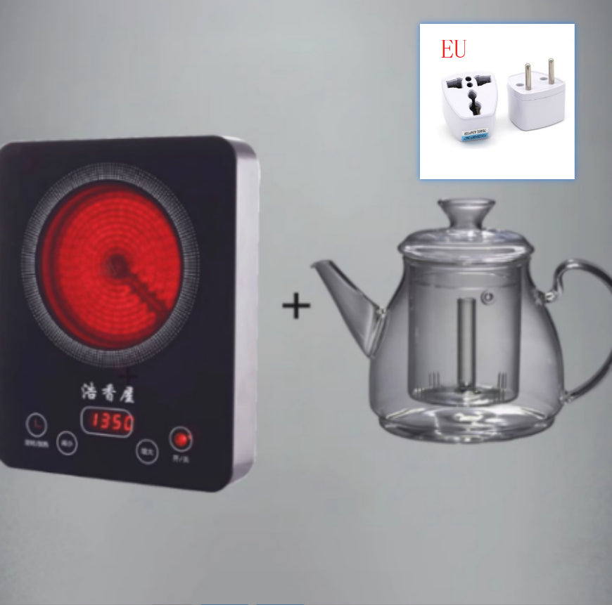 Large Capacity Glass Steam Teapot for Home Brewing - 1.5L