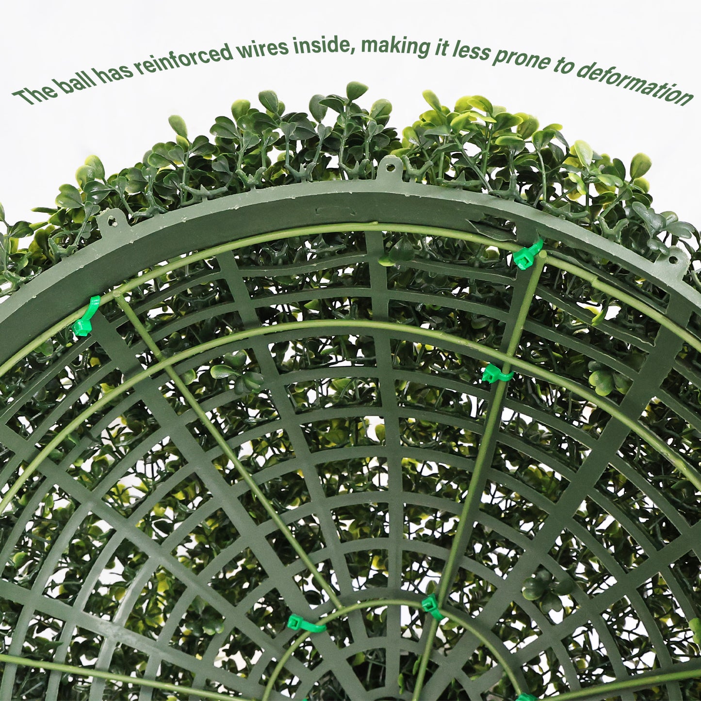 18.5-Inch Artificial Boxwood Topiary Balls - Green, 2 Pcs Set