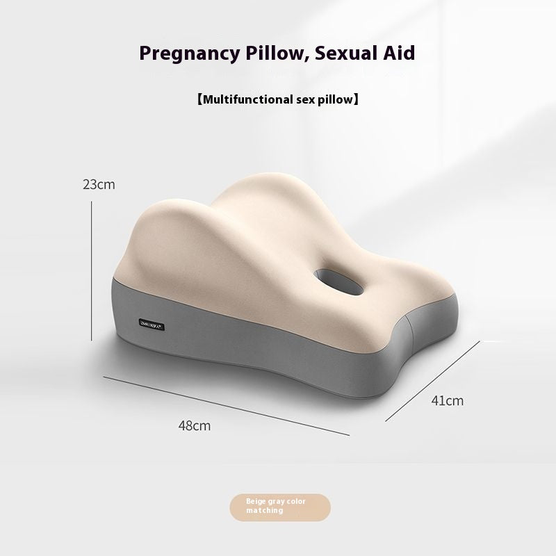 Multifunctional Bedside Cushion - Memory Foam Support Pillow
