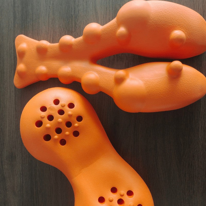 EVA Foam Cervical Spine Massage Pillow for Neck Relief - Orange