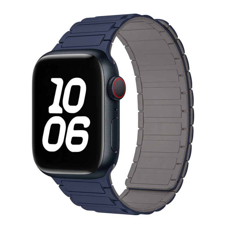 Magnetic Sports Silicone Watch Strap - Compatible with Apple Watch 38-49mm