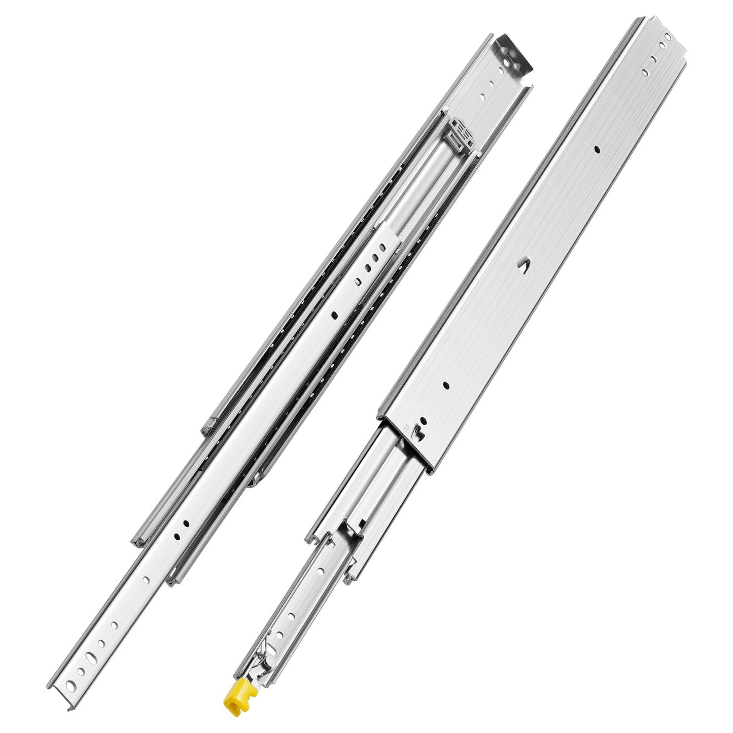 Heavy-Duty Drawer Slides - Full Extension, 500 lbs Capacity, Silver