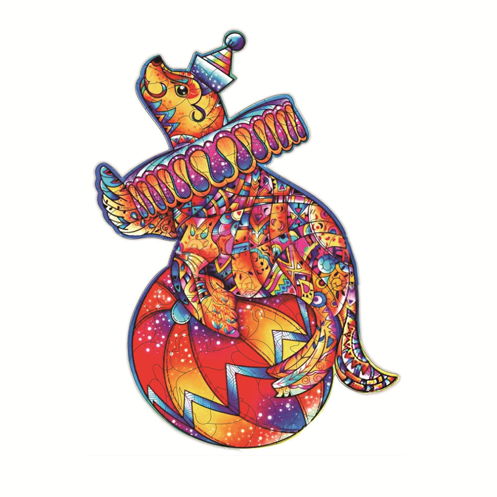 Animal Shaped Wooden Jigsaw Puzzle Set for Kids - Colorful Holiday Gift