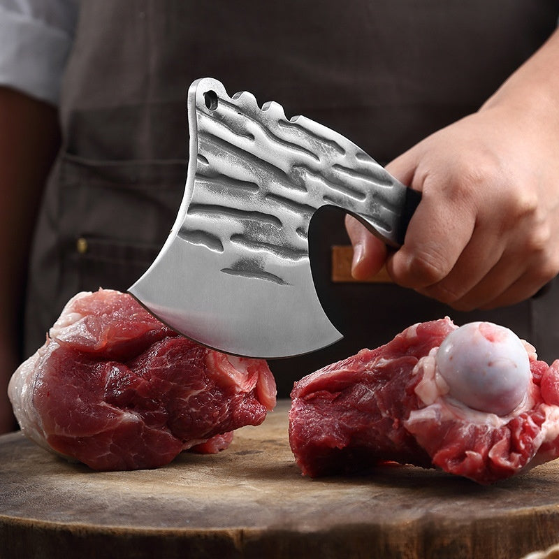 Multifunctional Hand-Forged Bone Chopping Knife for Kitchen