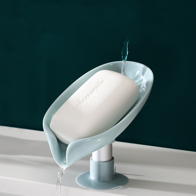 Vertical Soap Dish Shelf with Drainage - Bathroom Wall Mount Organizer