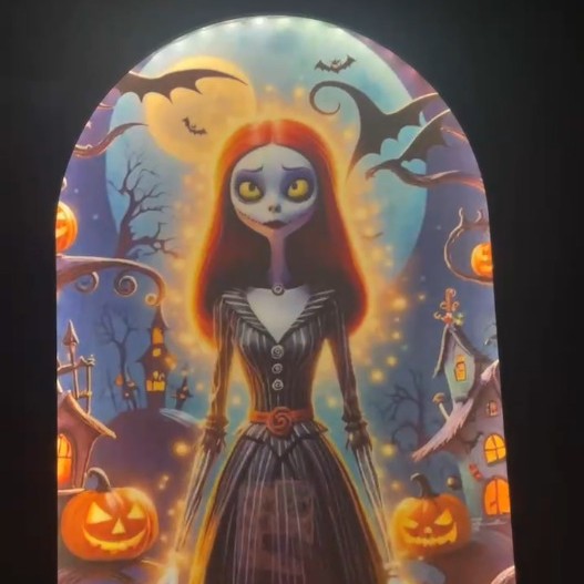 Ghost Holographic Mirror Halloween Decoration Multiple Styles & Sizes