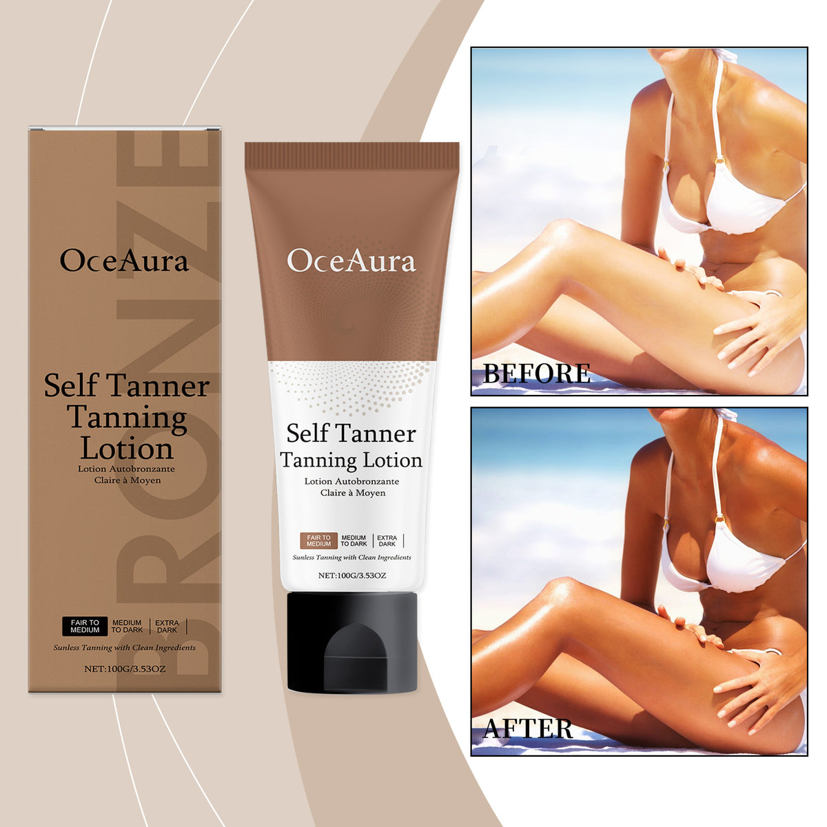Moisturizing Sunless Tanning Cream 100g