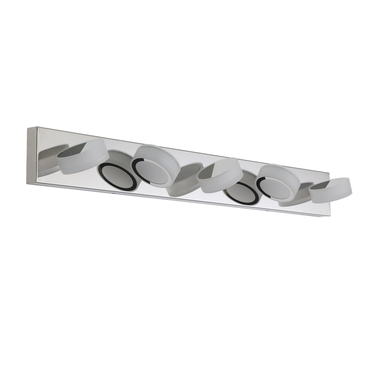 Modern 5-Light LED Vanity Light Fixture - Chrome Finish