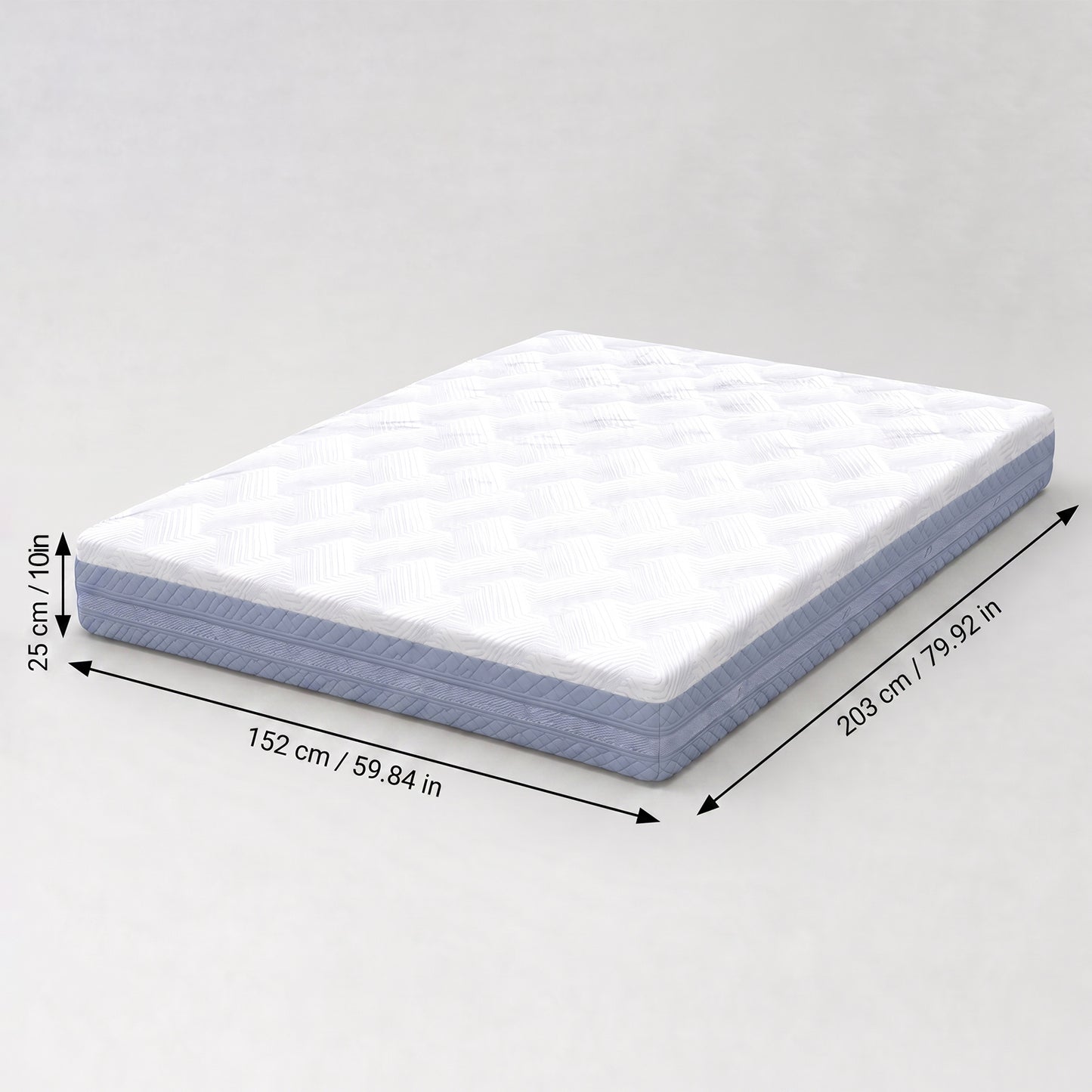 10-Inch Queen Size Medium Firm Memory Foam Mattress